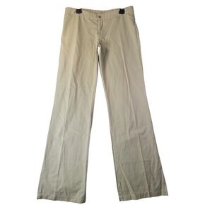 James Perse Womens Khaki Tan Wide Leg Cotton Trousers Pants Size 3 Closet Staple